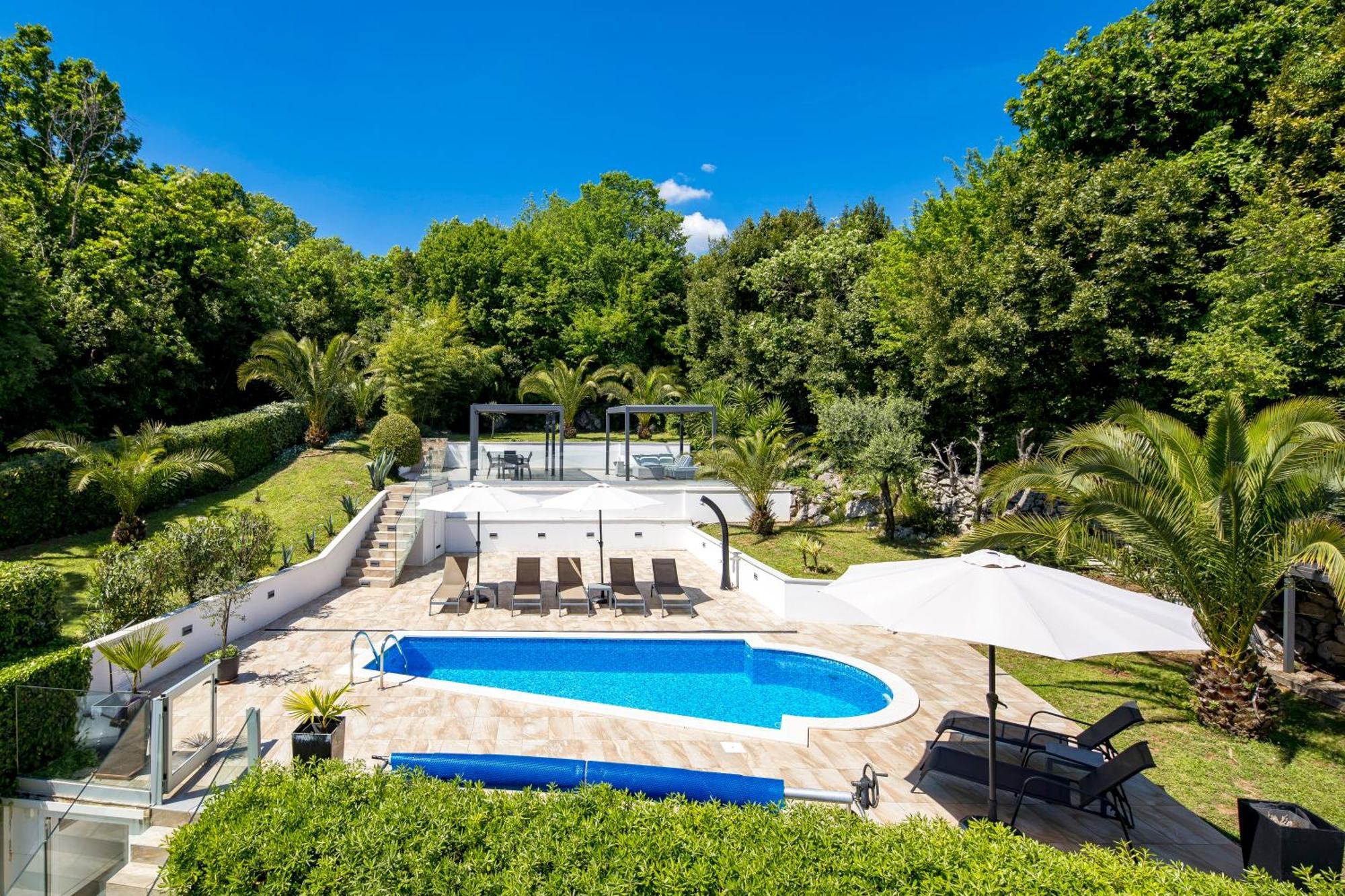 Villa Garden Apartment With Pool Opatija Ngoại thất bức ảnh