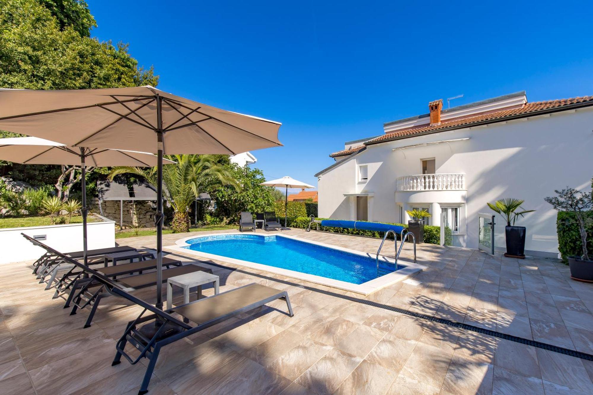 Villa Garden Apartment With Pool Opatija Ngoại thất bức ảnh