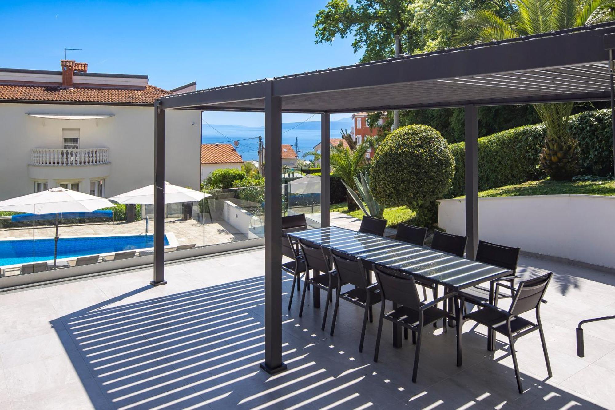 Villa Garden Apartment With Pool Opatija Ngoại thất bức ảnh